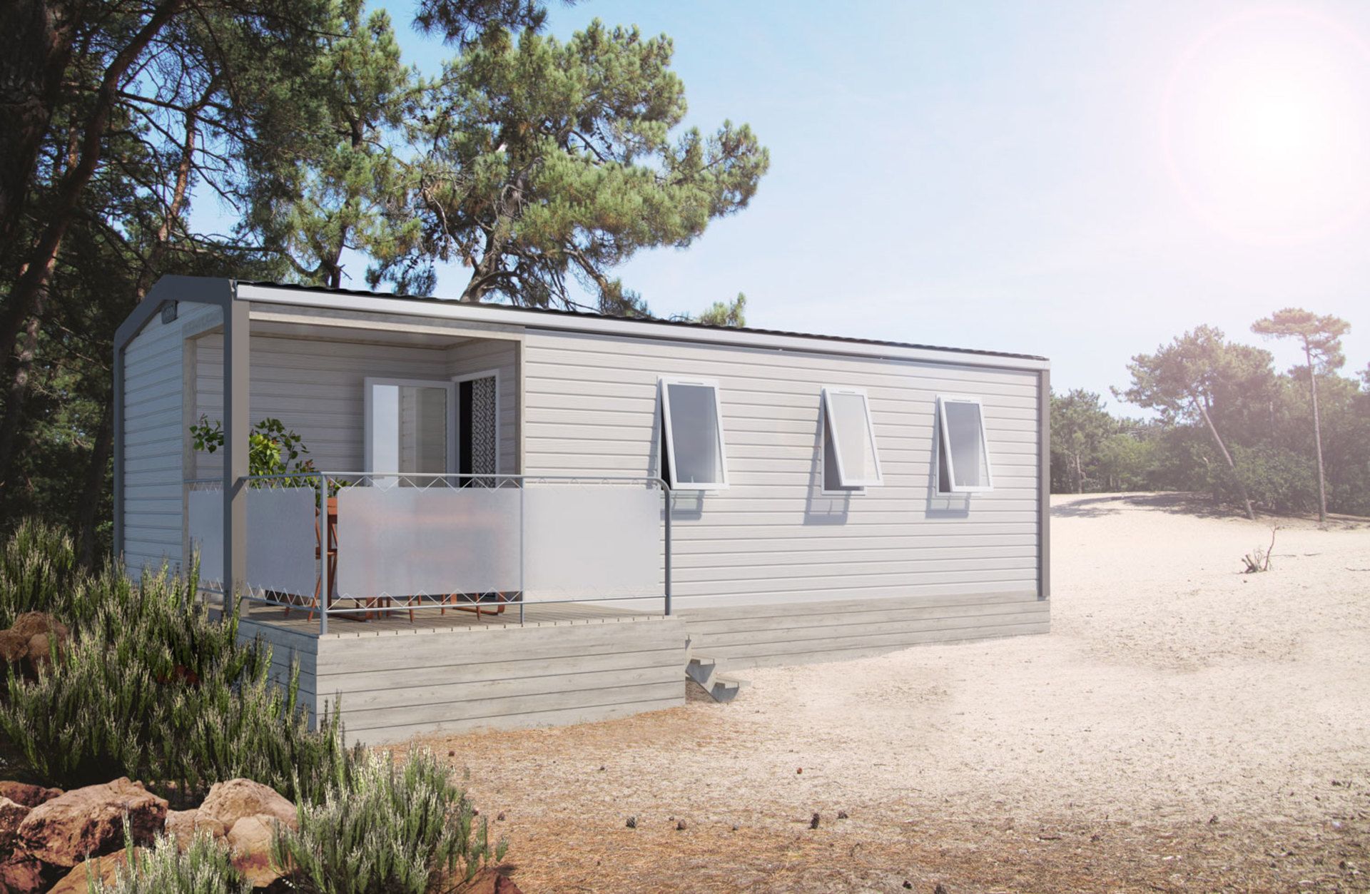 PRIVILÈGE – Mobil-home – 27m² – 6 pers. avec climatisation